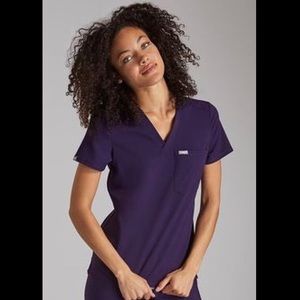 LIMITED EDITION Plum Catarina One-Pocket scrub top
